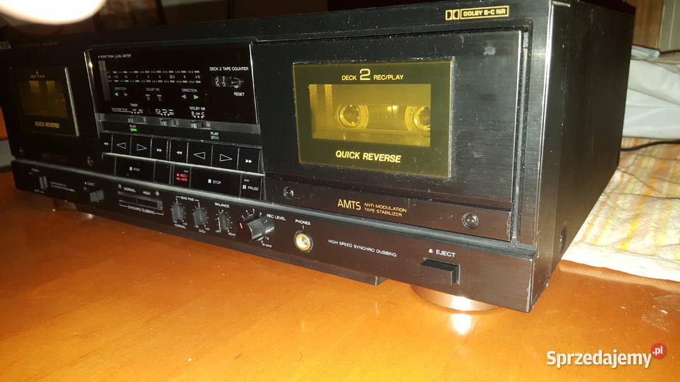Magnetofon kasetowy AIWA ADWX777 czarny Żory sprzedam