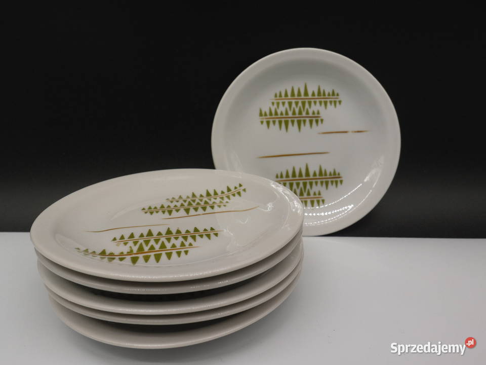 Konfiturówki talerzyki 6 Oscar Schlegelmilch Porcelana i szkło Antyki, Sztuka, Kolekcje Raszków