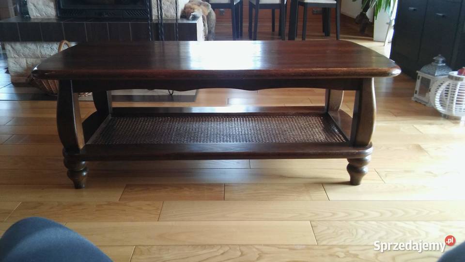 Ława drewniana palisander Wojciechów-Kolonia Piąta