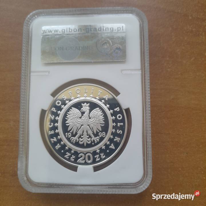 Moneta srebrna Zamek w Kórniku 20 z 1998 r Warszawa