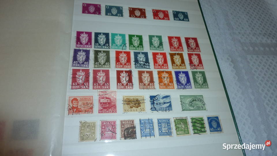 Album starych znaczków Holandia Norwegia Filatelistyka Bukowno sprzedam