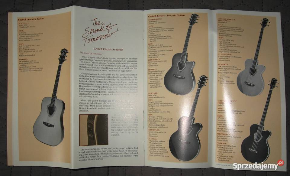Gretsch 1990 katalog gitar pomorskie Kępice