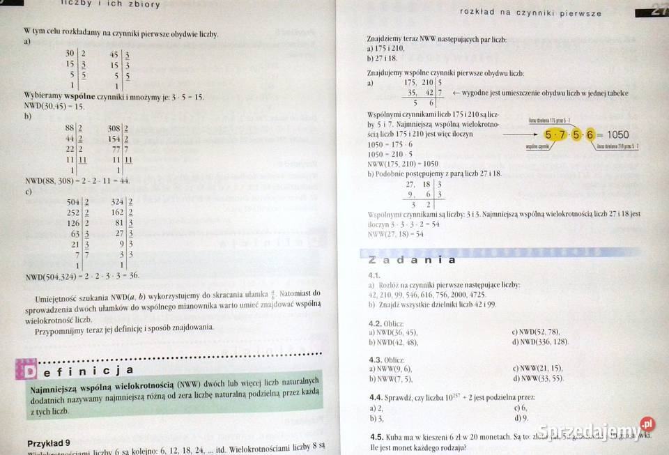 Matematyka 1 Maciej Antek Piotr Grabowski Rok wydania 2002 Chełm sprzedam