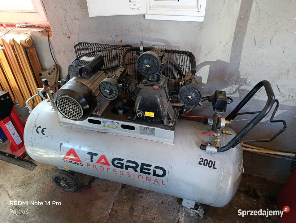 Kompresor sprężarka target 200l 3 cylindry 230v Święciechów