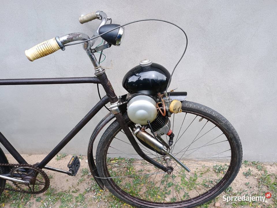 Rower z silnikiem Berini M13 zabytkowy Kurzętnik sprzedam