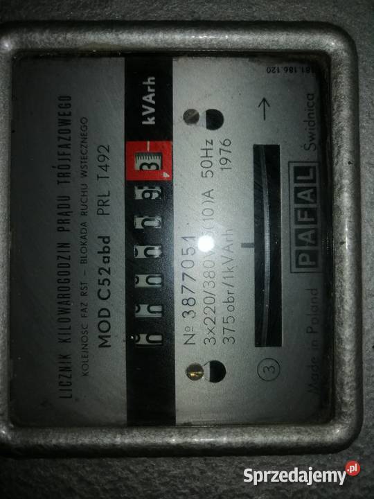 licznik energii elektrycznej trójfazowy PAFAL Pozostałe łódzkie Zgierz
