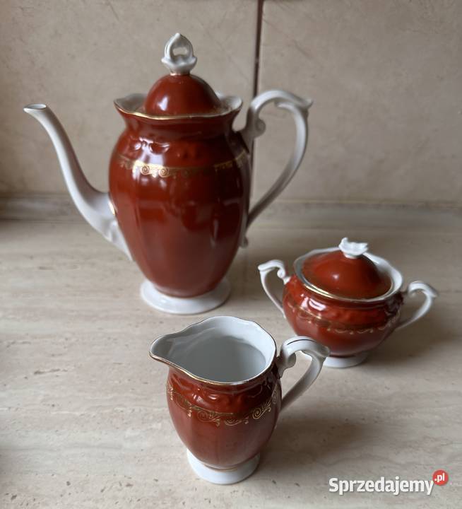 Serwis kawowy Ćmielów z lat PRLu Łódź