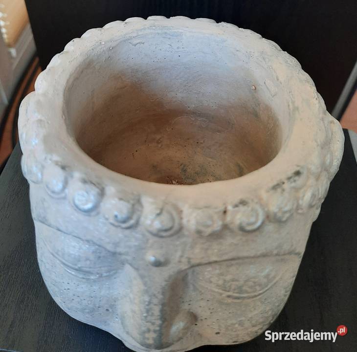 Budda doniczka pojemnik na drobiazgi głowa ZEN