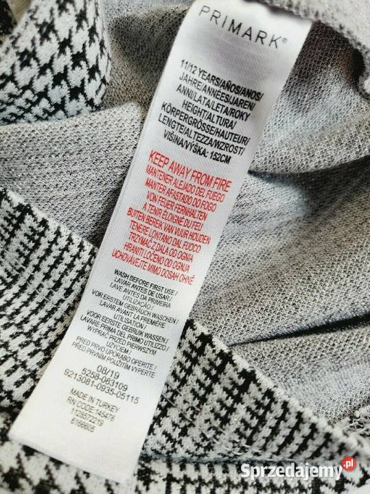 Fartuszek Primark 1314 lat 164 sukienka na lubelskie Zamość sprzedam