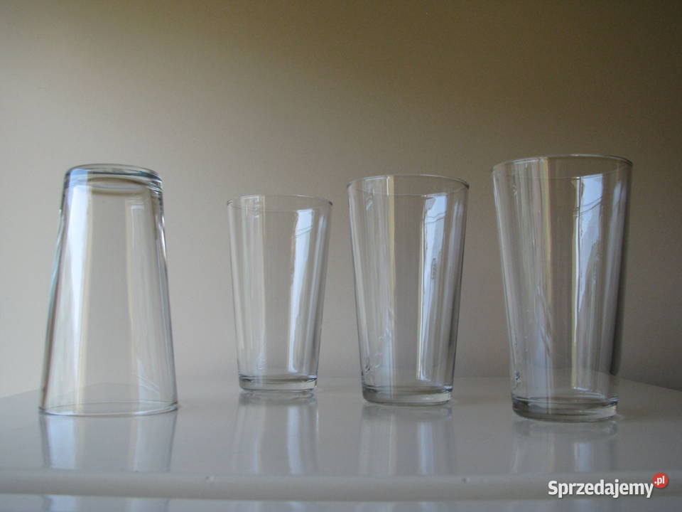 Wysoka szklanka transparentna 05 l pokal szklany Brzegi