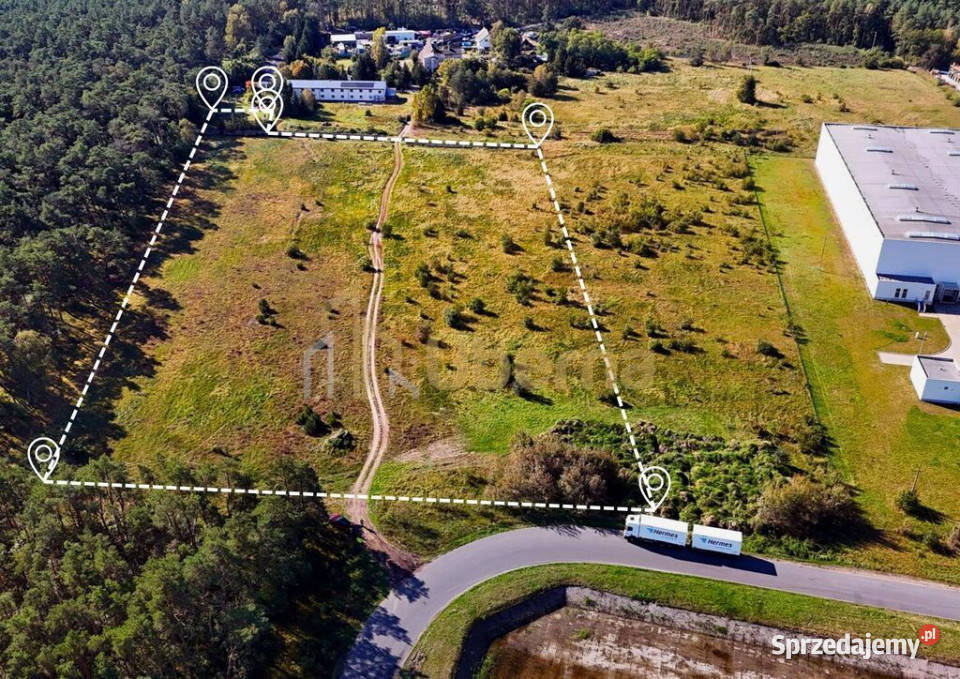 Działka przeznaczona pod produkcję magazyny Sprzedaż Łozienica