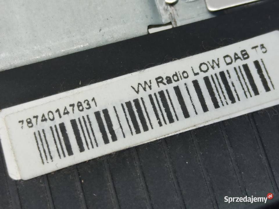 Radio Wyświetlacz Panel Radia Vw Transporter T5 Pleszew