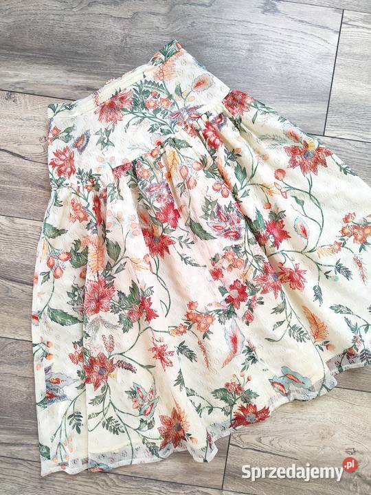 Spódnica w kwiaty Vintage 80 90s Floral 32 podkarpackie Jasło