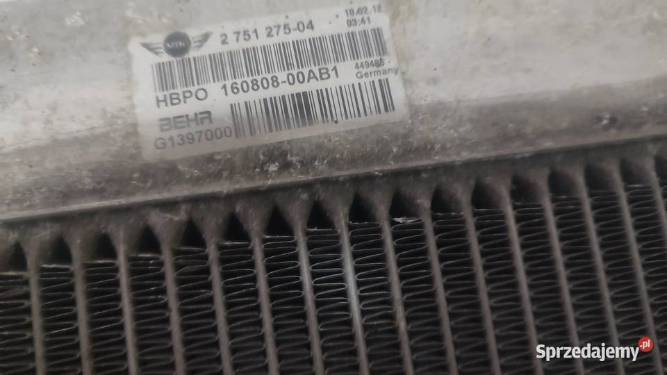 20062010 Mini Cooper R56 16D INTERCOOLER