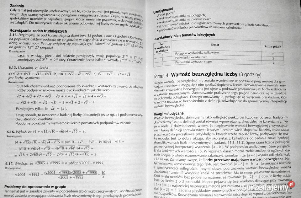 Matematyka 1 Poradnik metodyczny M Antek P miękka Chełm