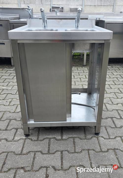 Zlew 2 Komorowy z Szafką Drzwi Suwane 656085 Gastronomia Nowe Skalmierzyce