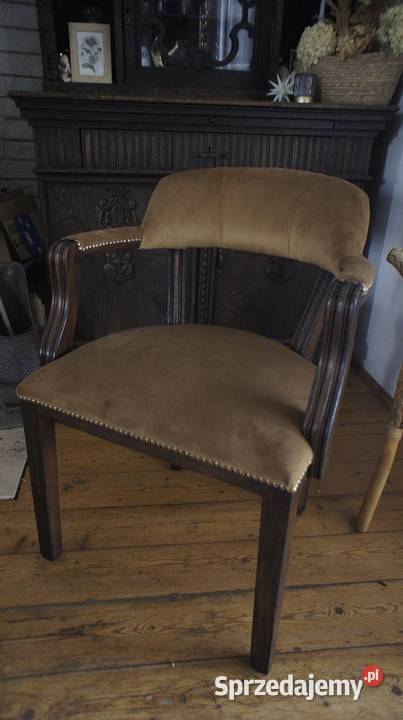 Stylowy fotel vintage renowacji idealny do Lusówko sprzedam