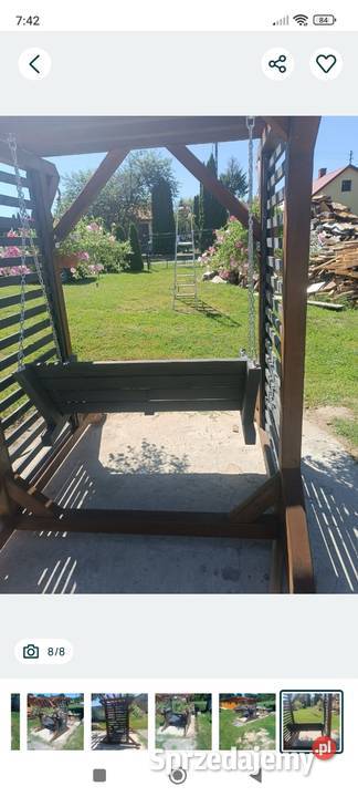 Pergola z huśtawko