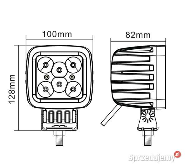 Lampa robocza LED kwadratowa 42W 3780 lm 1030V małopolskie Kamionna sprzedam