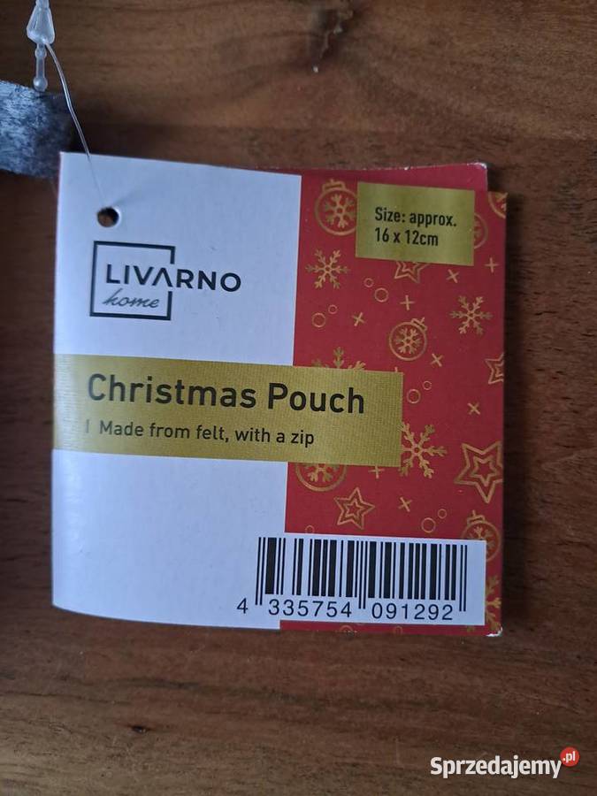2 Filcowa koperta saszetka świąteczna na suwak Warszawa