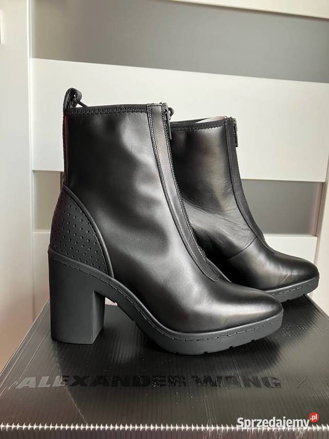 Nowe botki Alexander Wang HM kozaki 39 skóra skóra