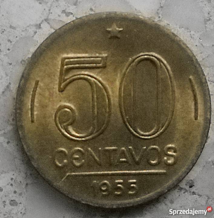 BRAZYLIA50 CENTAVOS1955 r PREZYDENT Legionowo