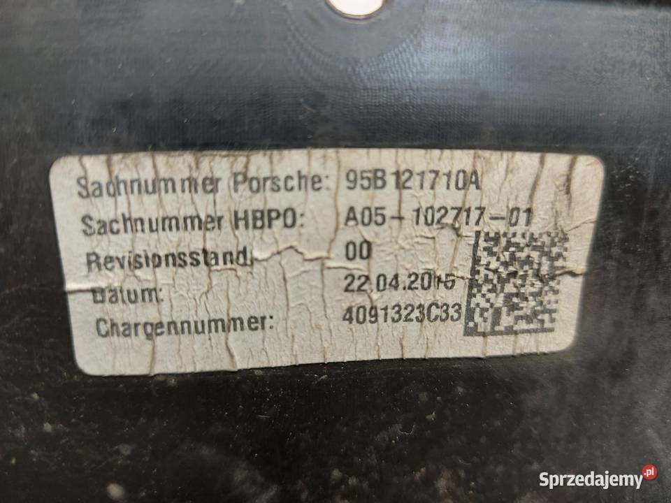 PORSCHE MACAN S 95B Kierownica wlot powietrza Kierownice powietrza