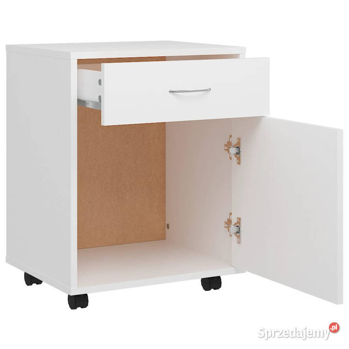 Szafka na kółkach biała 45x38x54 materiał Warszawa