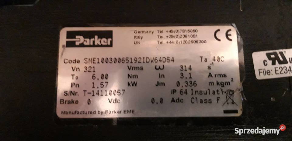 Silnik Parker SME10030065192IDW64D54 Kraków