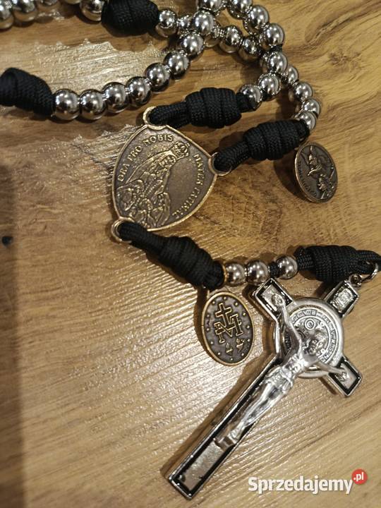 Różaniec Paracord linka stal nierdzewna 10mm sprzedam