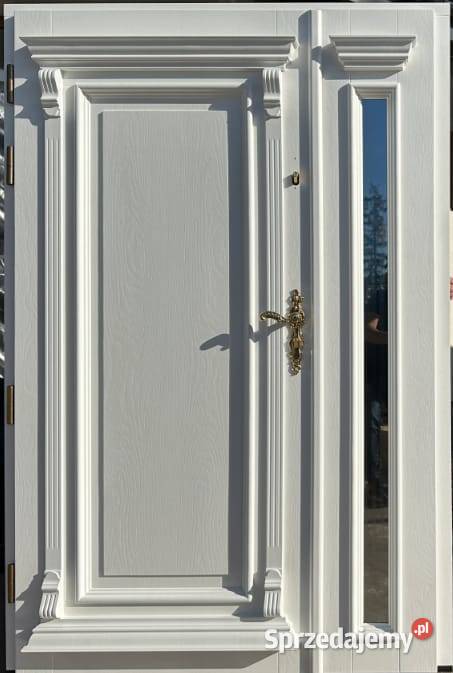 DRZWI ZEWNĘTRZNE WYKONANE Z DREWNA STAŁA MONTAŻ śląskie Siemianowice Śląskie