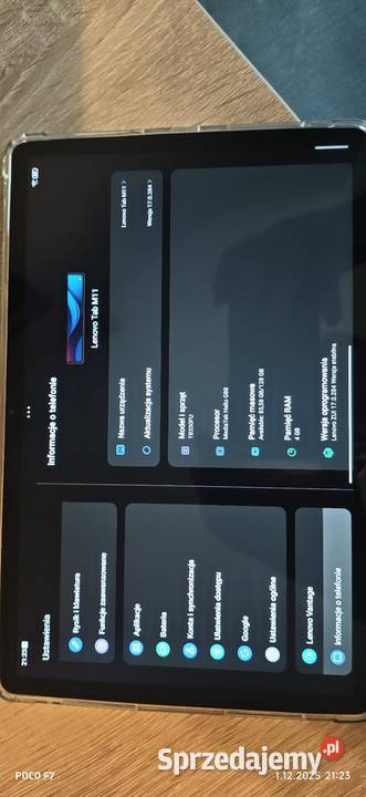 Tablet Lenovo Tab M11 Bluetooth  Elektronika śląskie Sosnowiec
