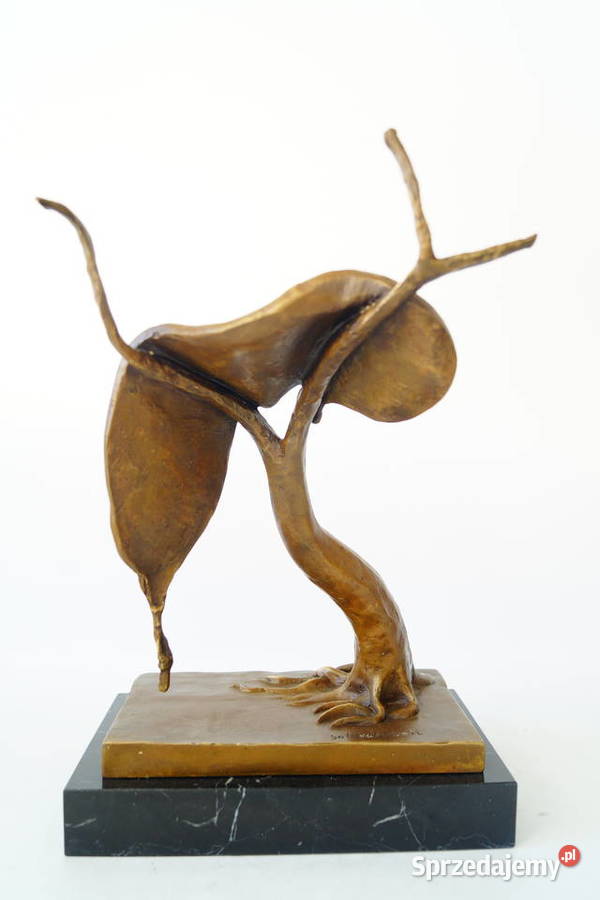 Figura z brązu rzeźba wg Salvador Dali zegar Gizałki sprzedam