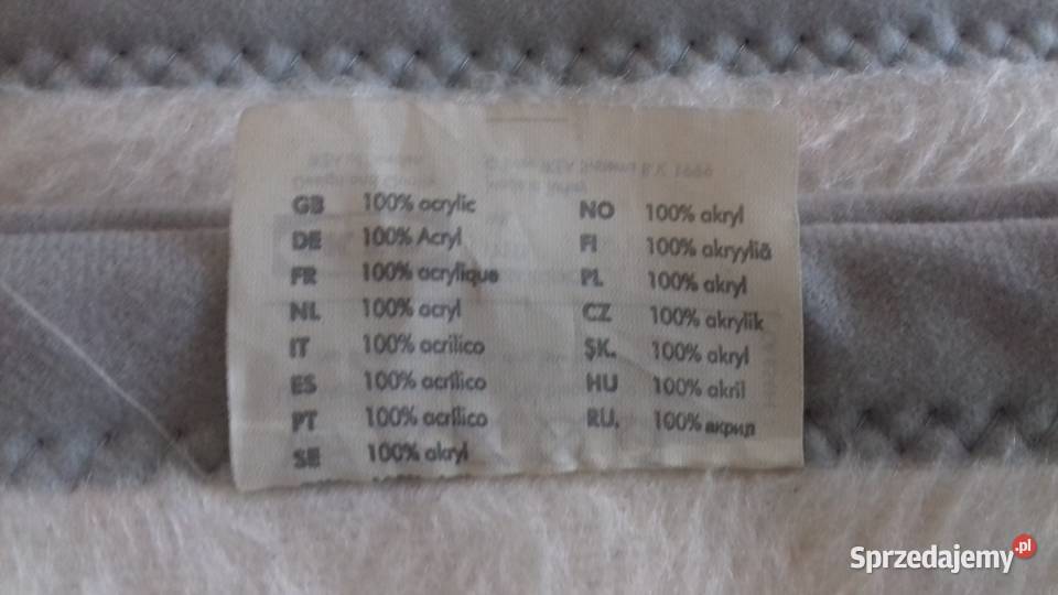 Koc gruby akrylowy miękki tanio sprzedam odcienie czerwieni Kraków