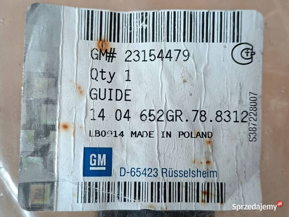 OPEL INSIGNIA A KOMBI 09 ŚLIZG MOCOWANIE osobowe Pleszew