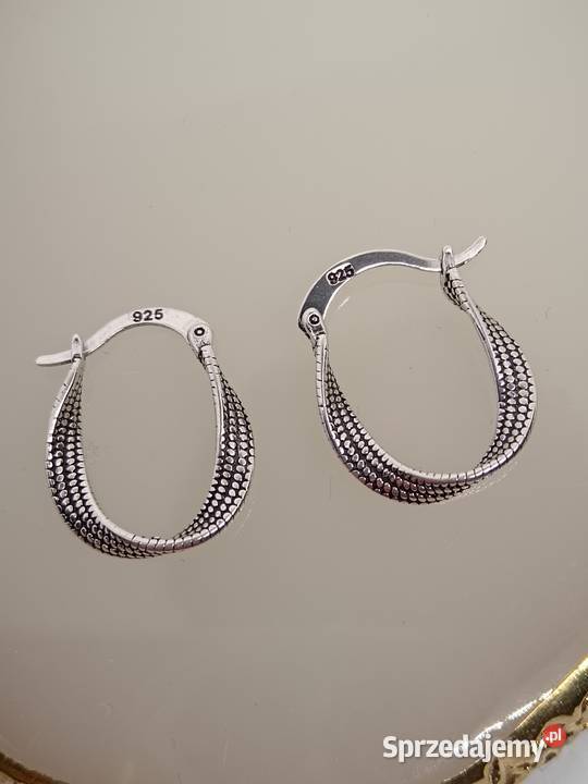 Kolczyki klasyczne 925 srebro Olesno