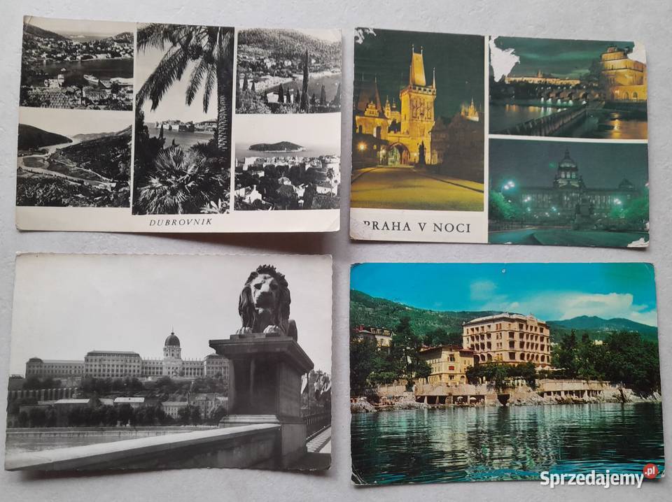 Stare kartki pocztowe PRL pocztówki zagraniczne