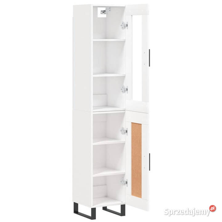 Wysoka szafka biała 345x34x180 materiał Pozostałe Warszawa