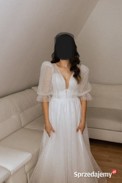 Sprzedam suknie slubną w kolorze śmietankowym Nowy Sącz