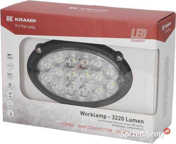 Lampa robocza LED owalna 24W 3220lm 16 LED Kramp Kamionna