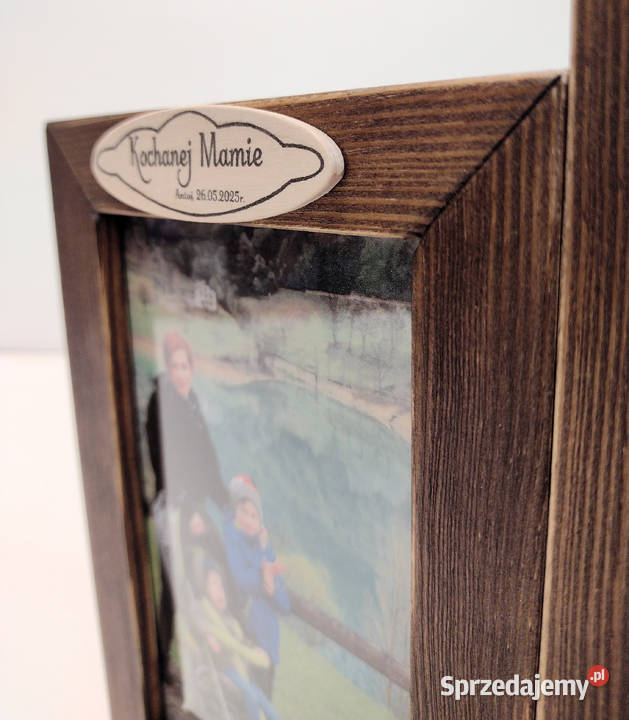 Ramka Na Zdjęcia 10x15 DREWNO Napis DEDYKACJA Ramki i ramy Białystok