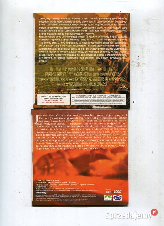 Bunt na Bounty Nieśmiertelny 2 Filmy DVD Szczecin