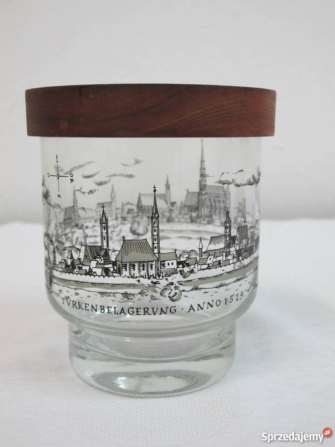 Duża ozdobna szklanka drewniana pokrywkatureckie Dom i Ogród Olkusz