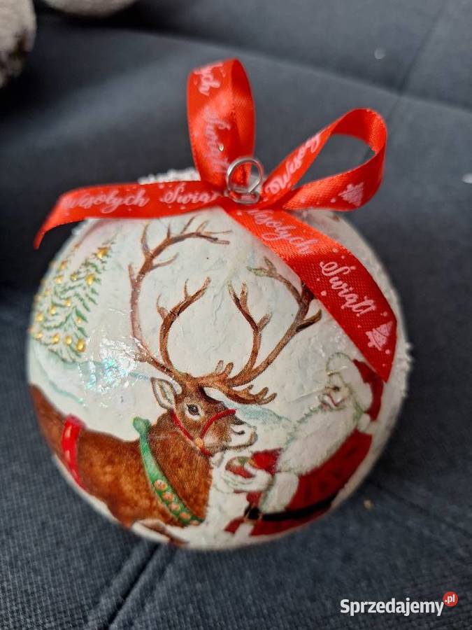 Bombki ręcznie robione na choinke i prezent Goźlice