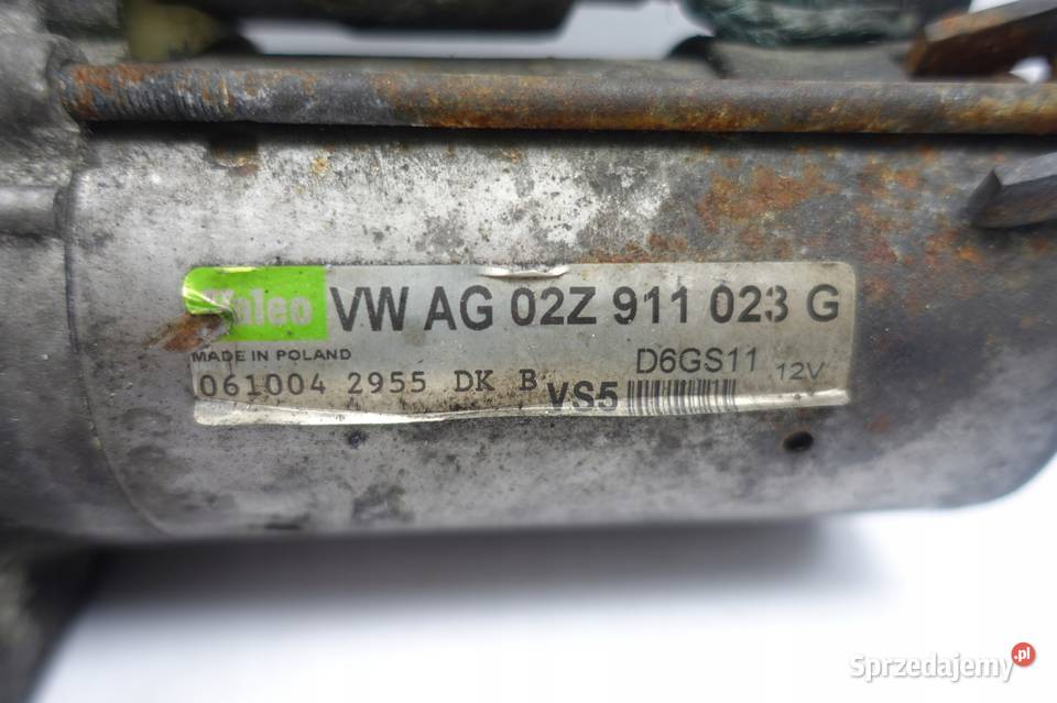VW Golf V 20 FSI ROZRUSZNIK valeo 02Z911023G Chełm