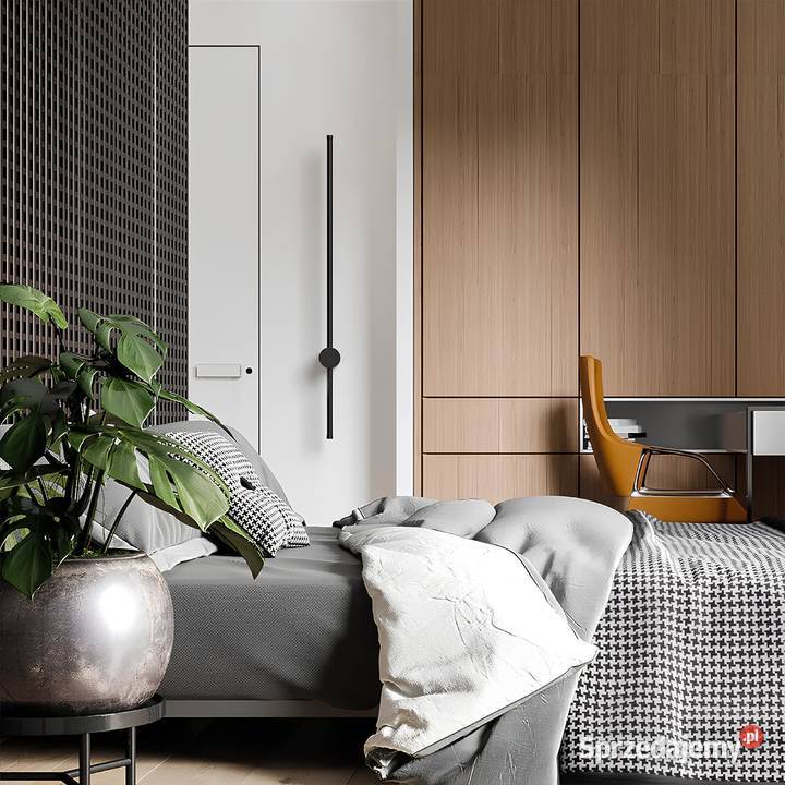 Kinkiet liniowy Polonez 800 80 czarny lampa Warszawa