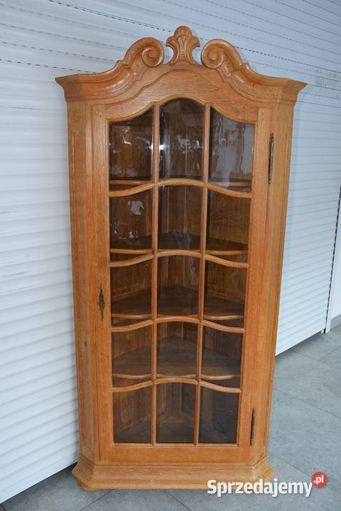 witryna narożna z drewna dębowego nowa warmińsko-mazurskie Olsztyn