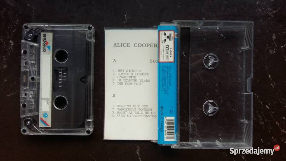Kaseta magnetofonowa Alice Cooper Hey stoopid Siemiatycze