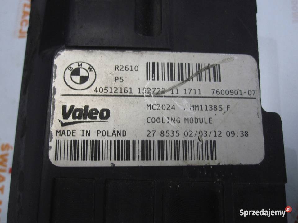 BMW F20 12r mocowanie chłodnicy lewe 7600536 Kielce sprzedam
