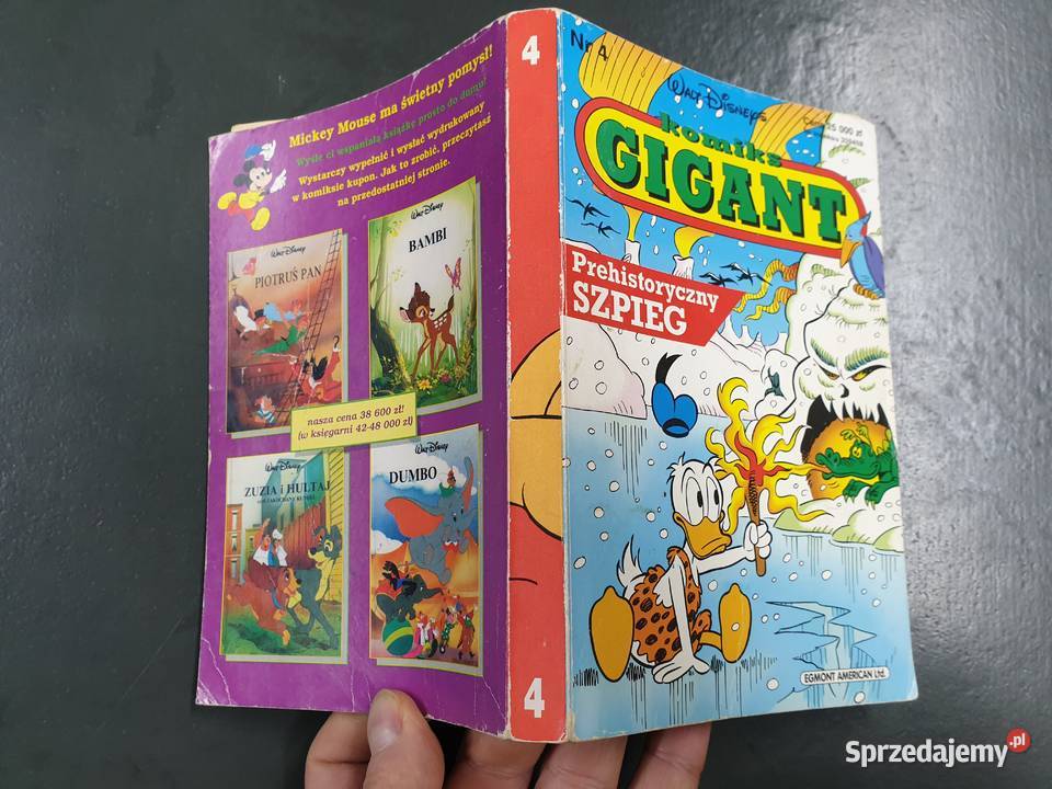 Komiks Gigant 4 pierwsza seria 1993 Rok wydania 1993 Komiksy Książki i Podręczniki Gdynia